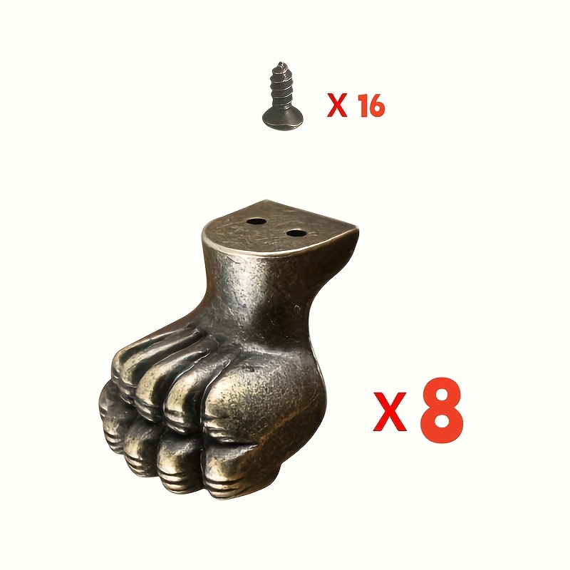 8 szt. Antyczne mosiężne nóżki – Cabinet Hinge Overlay recenzja i cena